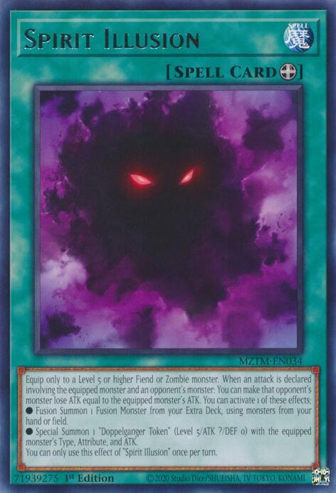 Spirit Illusion MZTM-EN034 Rare Maze of the Master Yu-Gi-Oh Near Mint