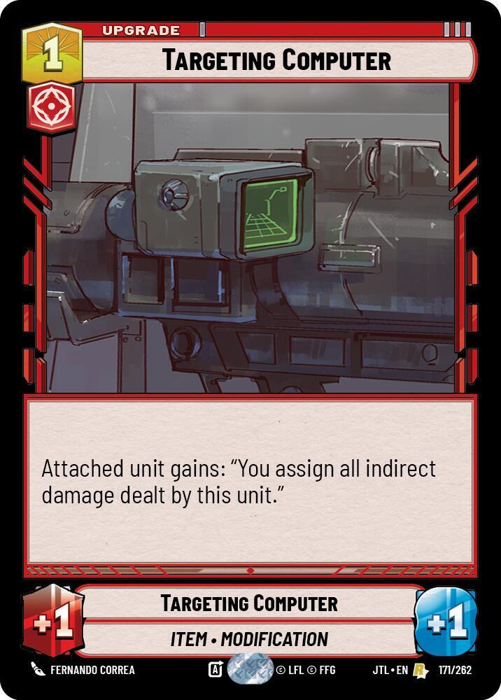 Targeting Computer 171/262 Rare Jump to Lightspeed Star Wars Unlimited Near Mint