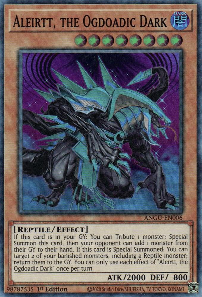 Aleirtt, the Ogdoadic Dark ANGU-EN006 Super Rare Ancient Guardians Yu-Gi-Oh NM