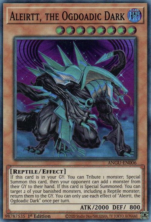 Aleirtt, the Ogdoadic Dark ANGU-EN006 Super Rare Ancient Guardians Yu-Gi-Oh NM