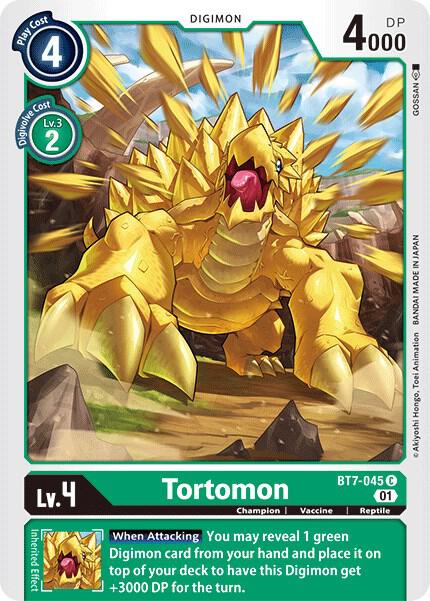 Tortomon BT7-045 C Common Next Adventure Digimon Near Mint