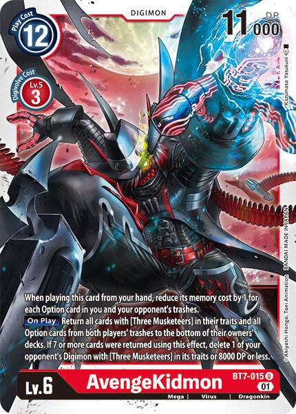 AvengeKidmon BT7-015 U Uncommon Next Adventure Digimon Near Mint
