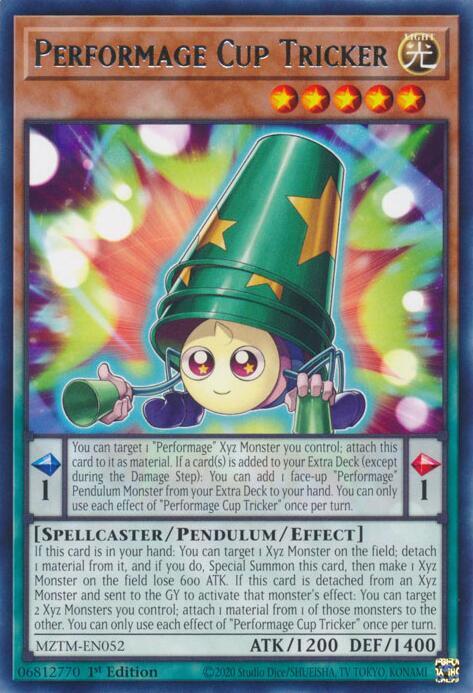 Performage Cup Tricker MZTM-EN052 Rare Maze of the Master Yu-Gi-Oh Near Mint