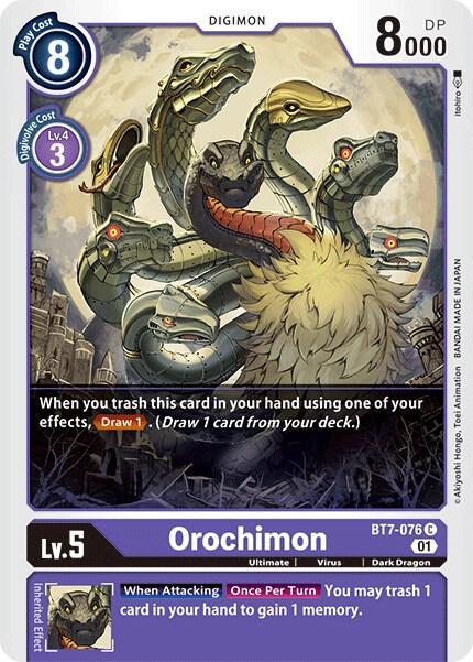 Orochimon BT7-076 C Common Next Adventure Digimon Near Mint