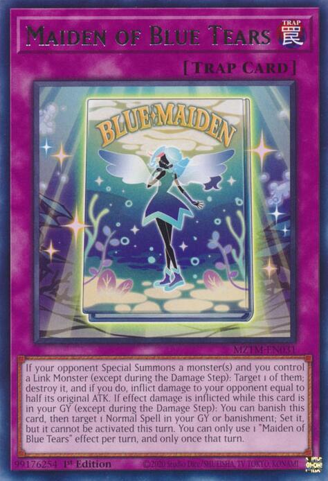 Maiden of Blue Tears MZTM-EN031 Rare Maze of the Master Yu-Gi-Oh Near Mint
