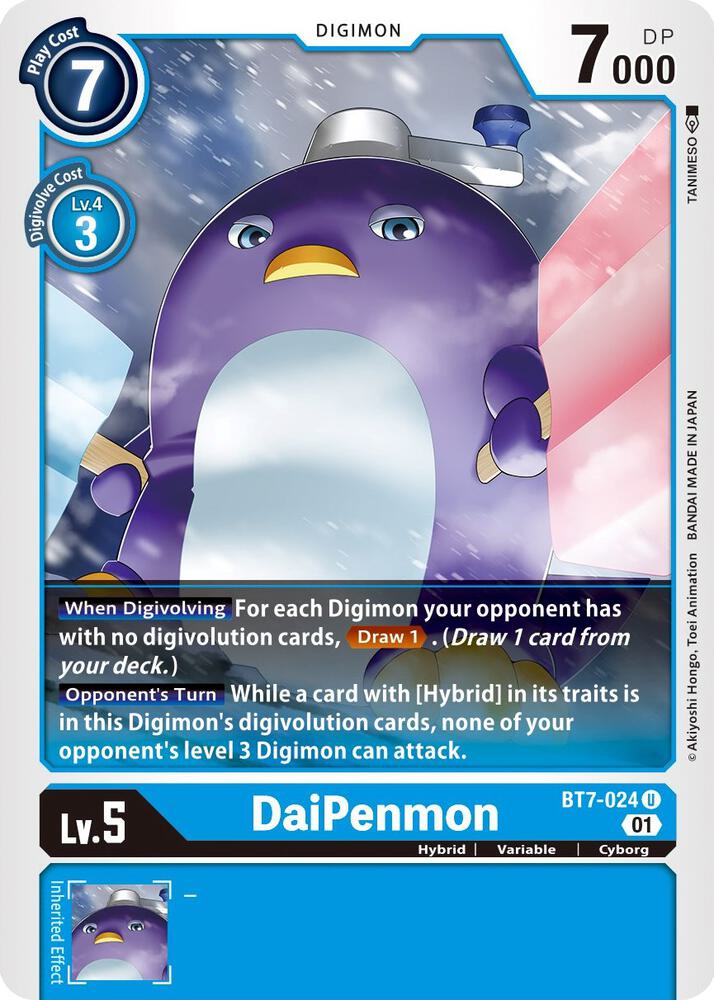 DaiPenmon BT7-024 U Uncommon Next Adventure Digimon Near Mint