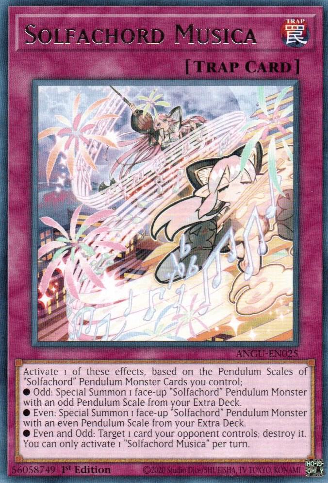 Solfachord Musica ANGU-EN025 Rare Ancient Guardians Yu-Gi-Oh Near Mint
