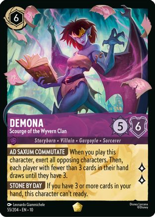 Demona  Scourge of the Wyvern Clan 55/204 Whispers in the Well Lorcana Cold Foil