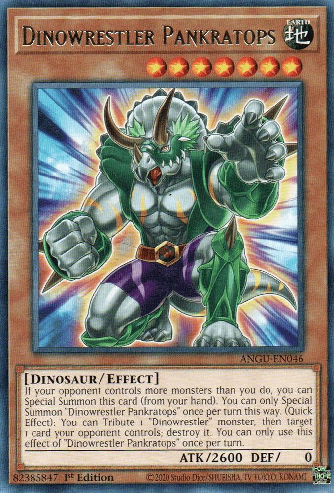 Dinowrestler Pankratops ANGU-EN046 Rare Ancient Guardians Yu-Gi-Oh Near Mint