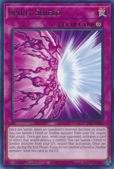 Spirit Shield MZTM-EN035 Rare Maze of the Master Yu-Gi-Oh Near Mint