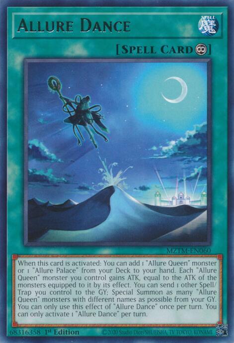 Allure Dance MZTM-EN060 Rare Maze of the Master Yu-Gi-Oh Near Mint
