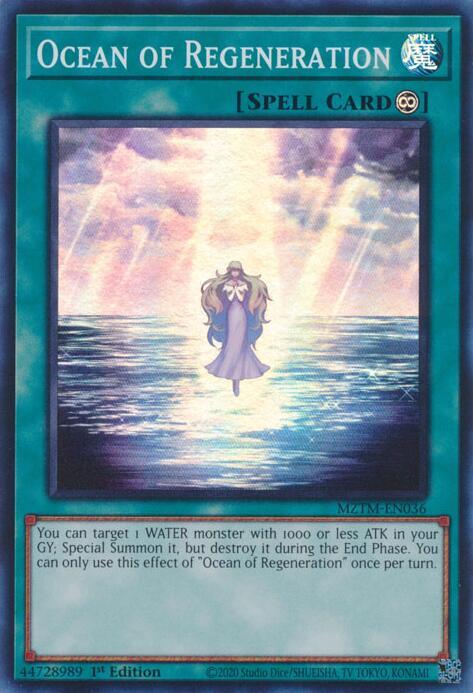 Ocean of Regeneration MZTM-EN036 Super Rare Maze of the Master Yu-Gi-Oh NM