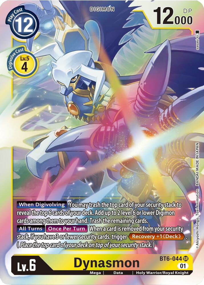 Dynasmon BT6-044 SR Super Rare Double Diamond Digimon Near Mint