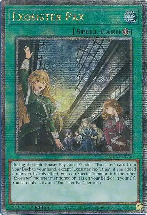 Exosister Pax QCSR RA02-EN066 25th Anniversary Rarity Collection II Yu-Gi-Oh NM