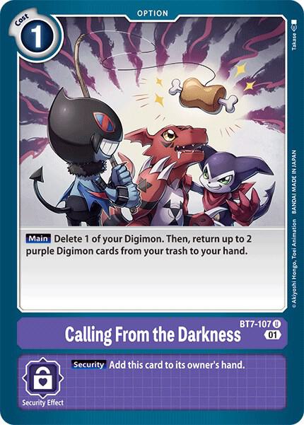 Calling From the Darkness BT7-107 U Uncommon Next Adventure Digimon Near Mint