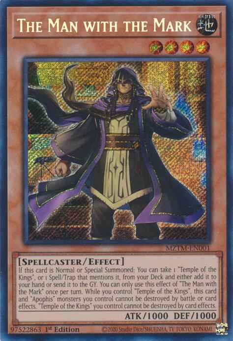 The Man with the Mark MZTM-EN001 Secret Rare Maze of the Master Yu-Gi-Oh NM