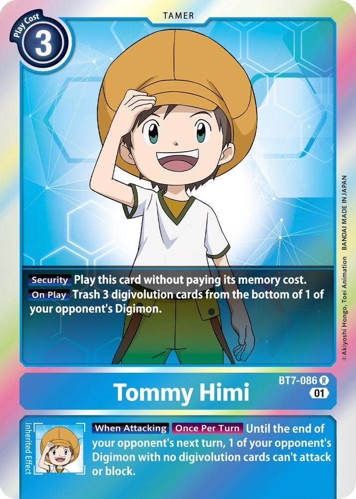 Tommy Himi BT7-086 R Rare Next Adventure Digimon Near Mint
