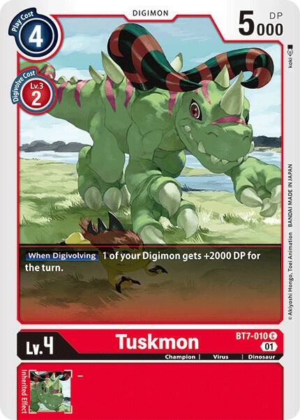 Tuskmon BT7-010 C Common Next Adventure Digimon Near Mint