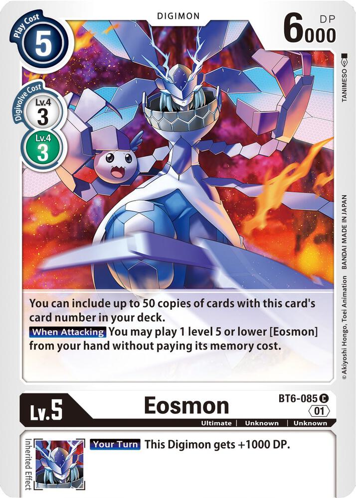 Eosmon - BT6-085 BT6-085 C Common Double Diamond Digimon Near Mint
