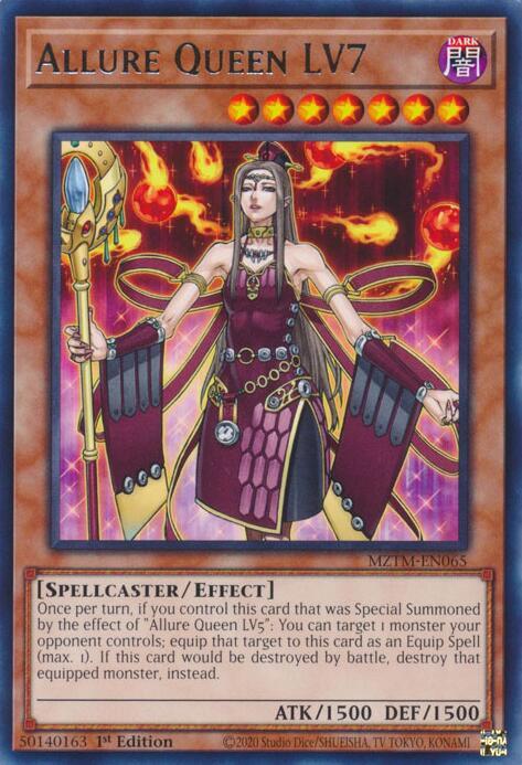 Allure Queen LV7 MZTM-EN065 Rare Maze of the Master Yu-Gi-Oh Near Mint