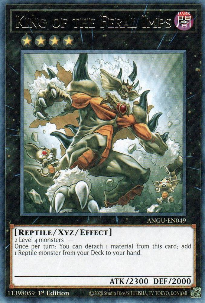 King of the Feral Imps ANGU-EN049 Rare Ancient Guardians Yu-Gi-Oh Near Mint
