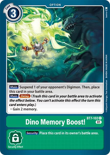 Dino Memory Boost! BT7-102 C Common Next Adventure Digimon Near Mint