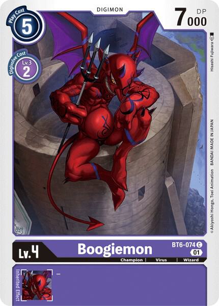 Boogiemon BT6-074 C Common Double Diamond Digimon Near Mint