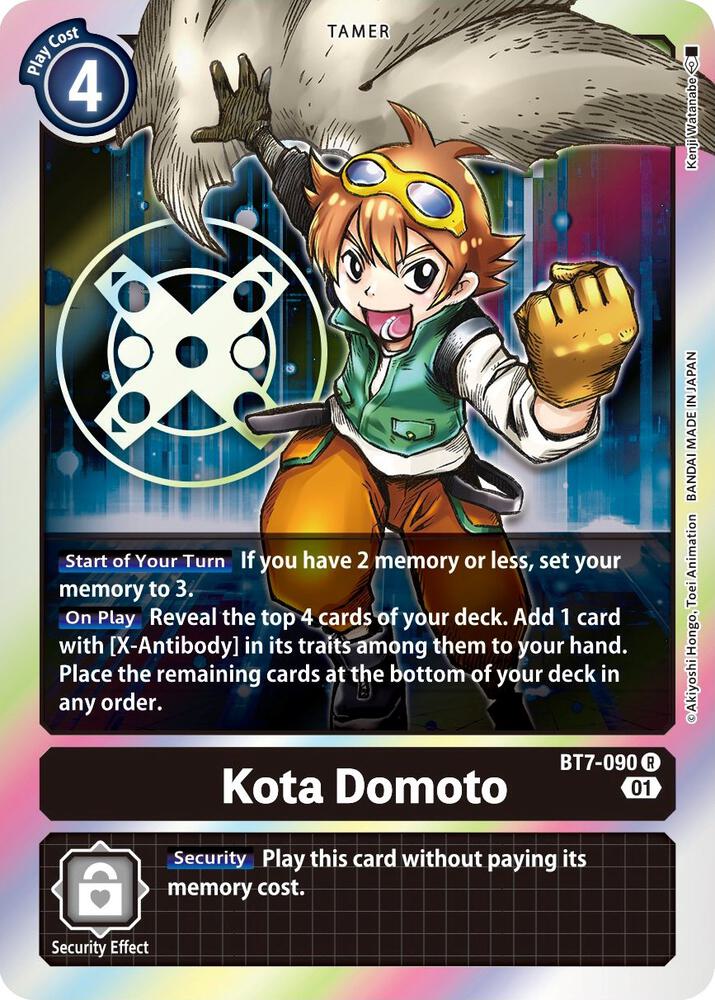 Kota Domoto BT7-090 R Rare Next Adventure Digimon Near Mint