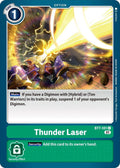 Thunder Laser BT7-101 C Common Next Adventure Digimon Near Mint