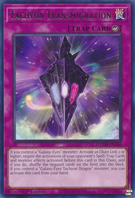 Tachyon Transmigration MZTM-EN106 Rare Maze of the Master Yu-Gi-Oh Near Mint