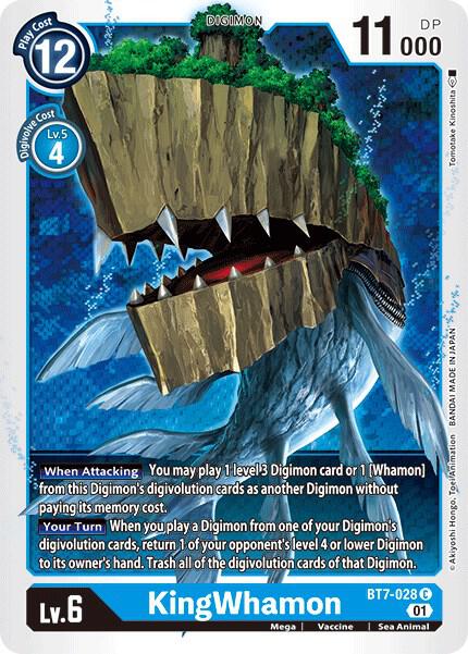 KingWhamon BT7-028 C Common Next Adventure Digimon Near Mint
