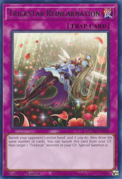 Trickstar Reincarnation MZTM-EN108 Rare Maze of the Master Yu-Gi-Oh Near Mint