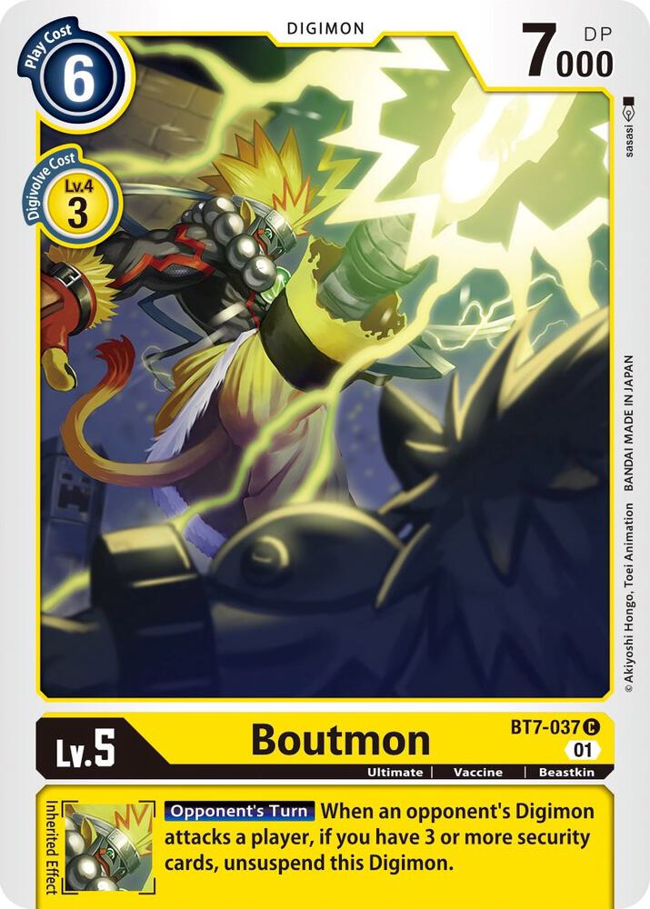 Boutmon BT7-037 C Common Next Adventure Digimon Near Mint