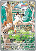Meowth 106/094 Illustration Rare Phantasmal Flames Pokemon Holo Near Mint