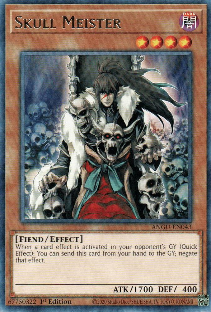 Skull Meister ANGU-EN043 Rare Ancient Guardians Yu-Gi-Oh Near Mint