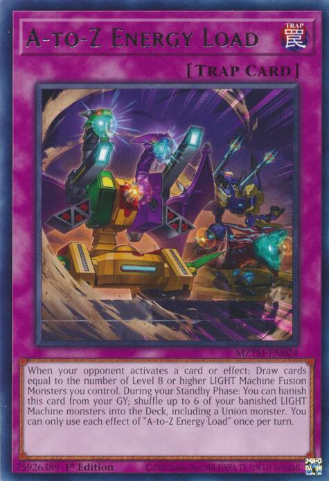 A-to-Z Energy Load MZTM-EN024 Rare Maze of the Master Yu-Gi-Oh Near Mint