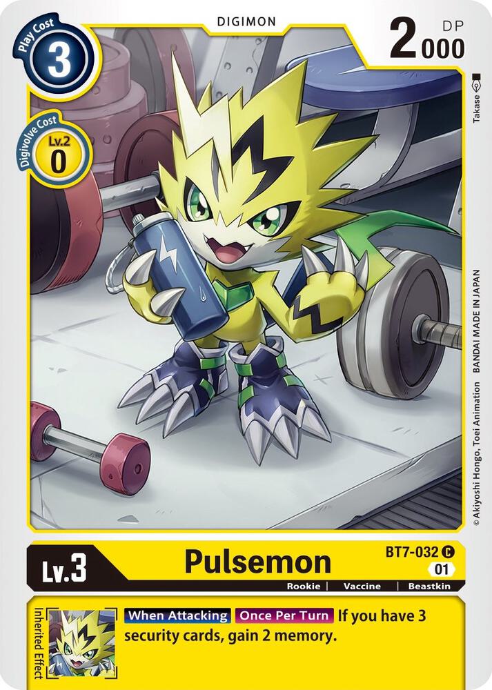 Pulsemon BT7-032 C Common Next Adventure Digimon Near Mint