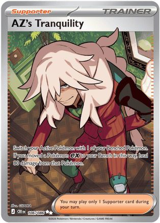 AZ's Tranquility 106/086 Ultra Rare ME04: Chaos Rising Pokemon Near Mint