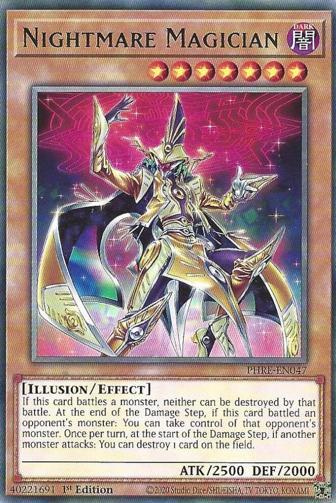 Nightmare Magician PHRE-EN047 Rare Phantom Revenge Yu-Gi-Oh Near Mint