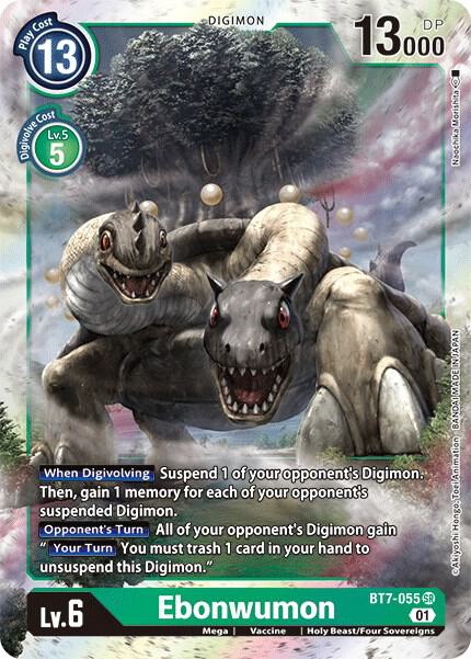 Ebonwumon BT7-055 SR Super Rare Next Adventure Digimon Near Mint