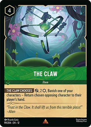 The Claw 99/204 Rare Wilds Unknown Lorcana Near Mint