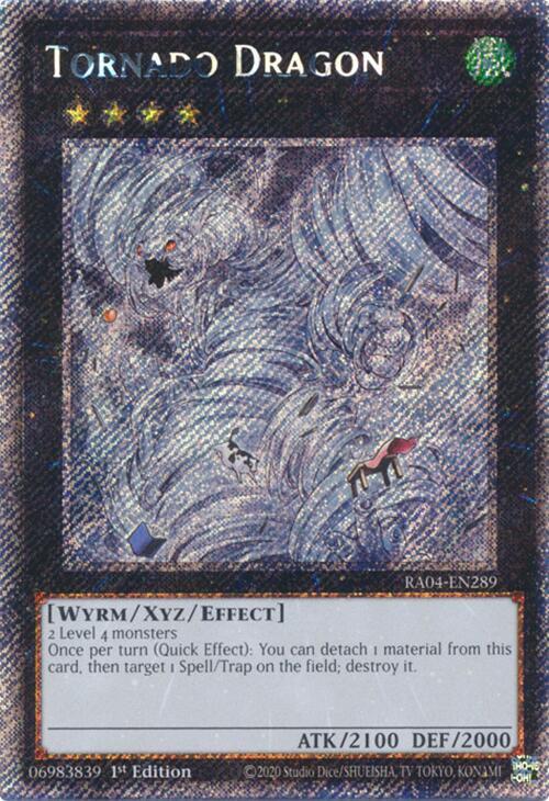 Tornado Dragon (PSR) RA04-EN289 Quarter Century Stampede Yu-Gi-Oh 1st Ed NM