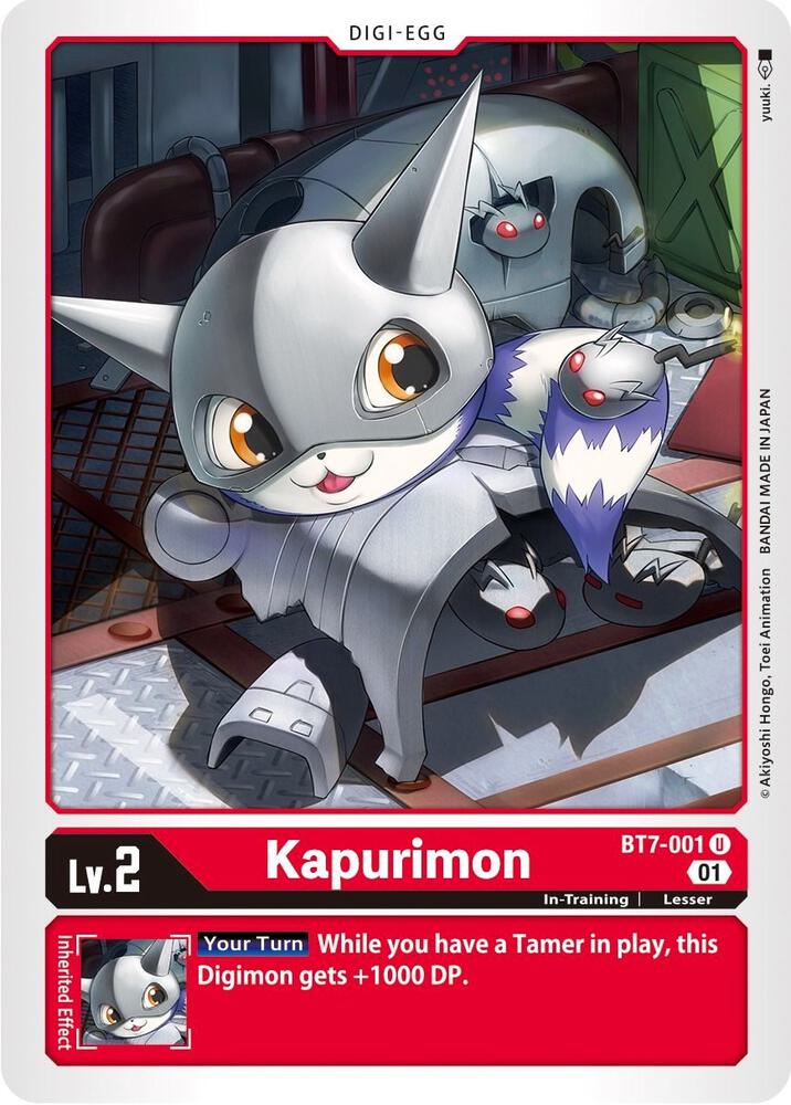 Kapurimon BT7-001 U Uncommon Next Adventure Digimon Near Mint