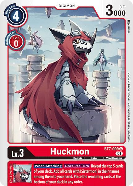 Huckmon BT7-009 C Common Next Adventure Digimon Near Mint