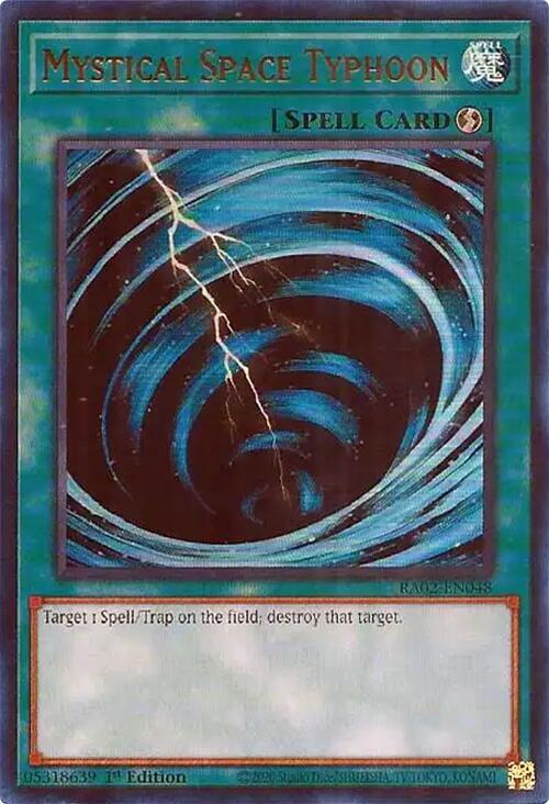 Mystical Space Typhoon (UR) RA02-EN048  Rarity Collection II Yu-Gi-Oh NM