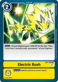 Electric Rush BT7-099 U Uncommon Next Adventure Digimon Near Mint