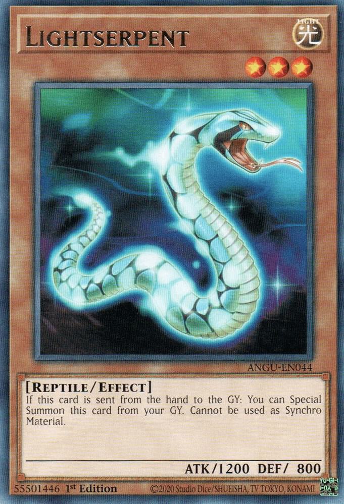 Lightserpent ANGU-EN044 Rare Ancient Guardians Yu-Gi-Oh Near Mint