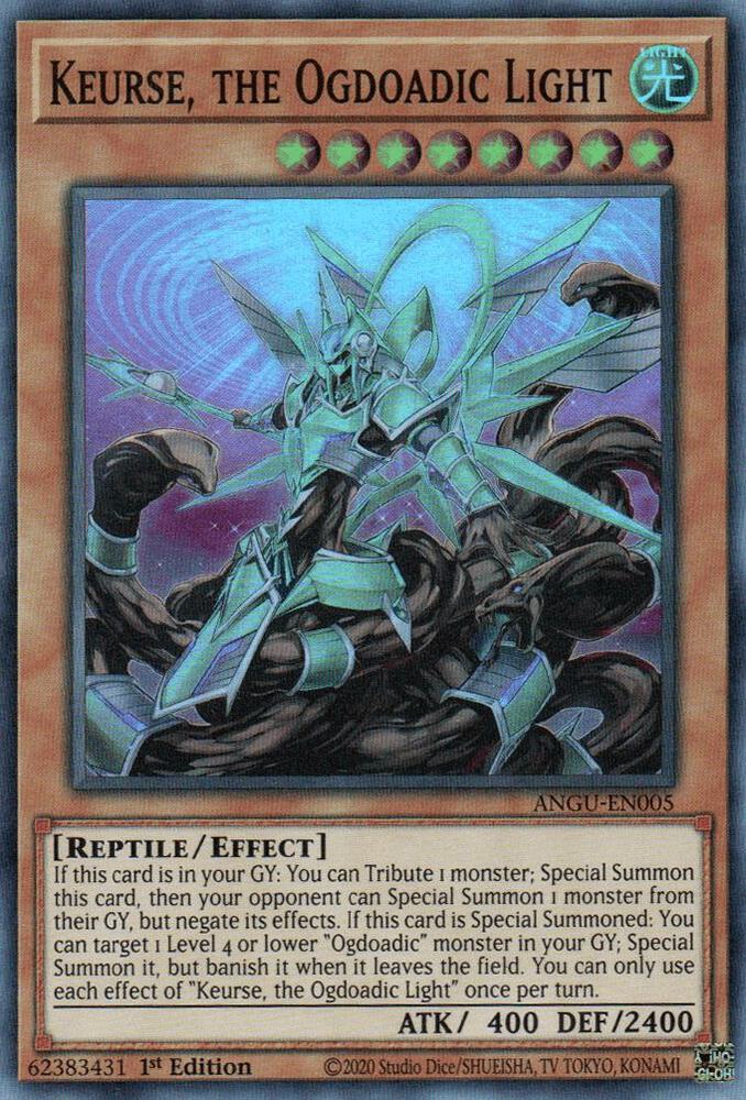 Keurse, the Ogdoadic Light ANGU-EN005 Super Rare Ancient Guardians Yu-Gi-Oh NM