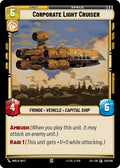 Corporate Light Cruiser 225/262 Common Jump to Lightspeed Star Wars Unlimited NM