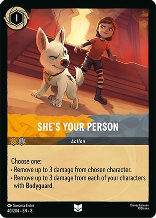 She's Your Person 40/204 Uncommon Reign of Jafar Lorcana Cold Foil Near Mint